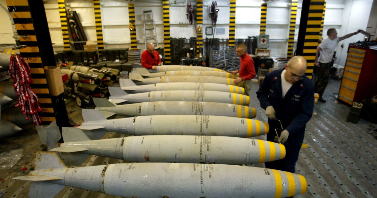 இஸ்ரேலிய பிரதமரின் அறிவிப்பு அமெரிக்கா வழங்கிய வெடிகுண்டுகள்